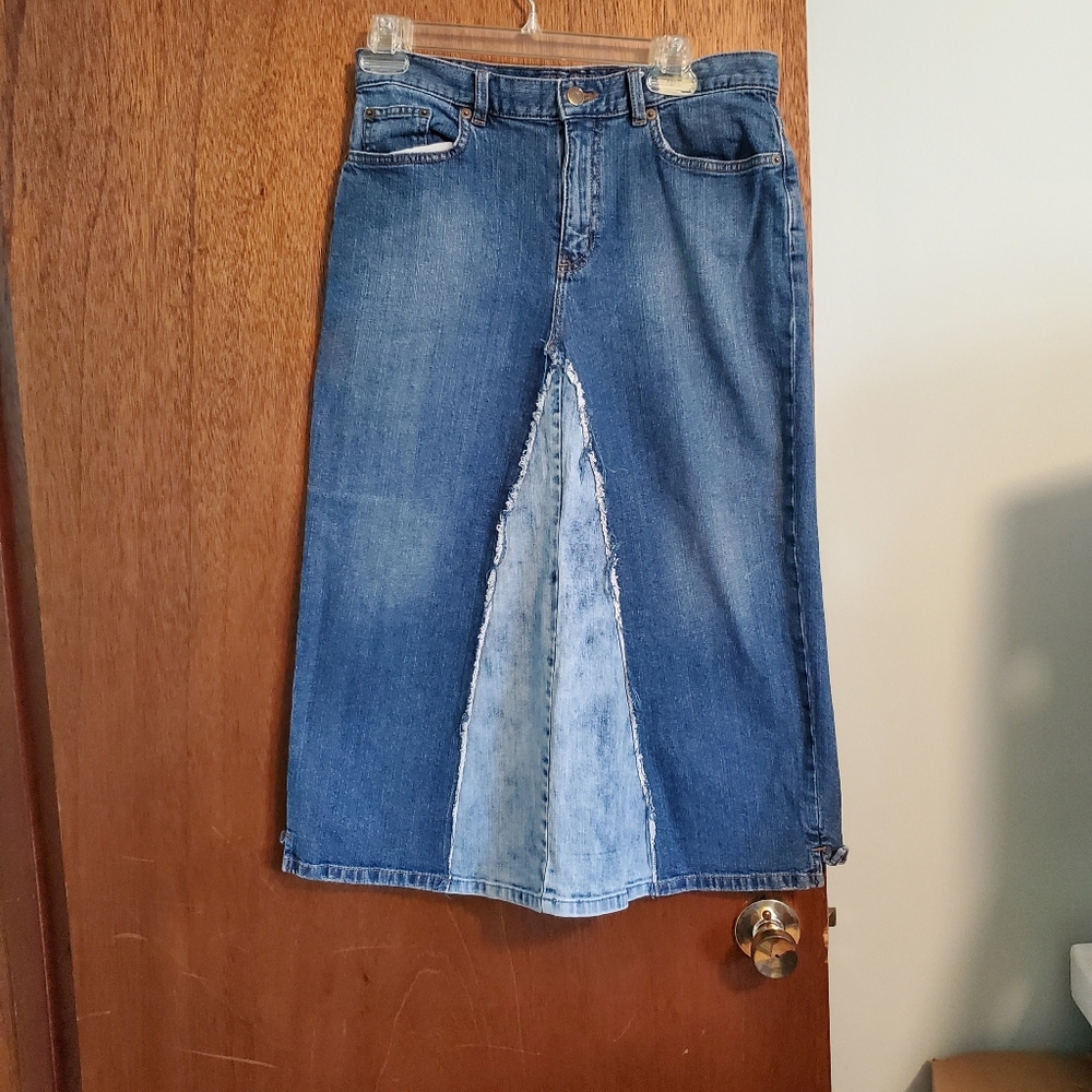 Ralph Lauren long denim skirt size 6